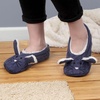image:imageBambooMN Womens Gradient Cozy Fuzzy Indoor Home Slippers  1 PairBlue Rabbit