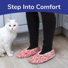 image:imageBambooMN Womens Gradient Cozy Fuzzy Indoor Home Slippers  1 PairCozy Red