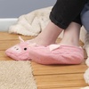 image:imageBambooMN Womens Gradient Cozy Fuzzy Indoor Home Slippers  1 PairPink Pig