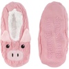 image:imageBambooMN Womens Gradient Cozy Fuzzy Indoor Home Slippers  1 PairPink Pig