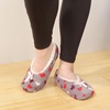 image:imageBambooMN Womens Heart amp Stripe Patterned NonSlip Lined Travel Home Slippers  2 PairsAsst M