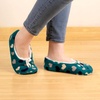 image:imageBambooMN Womens Heart amp Stripe Patterned NonSlip Lined Travel Home Slippers  2 PairsAsst O