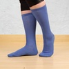 image:imageBambooMN Womens Rayon from Bamboo Fiber Socks  Moisture Wicking Classic Casual Dress SocksSolid Blue