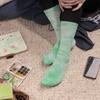 image:imageBambooMN Womens Rayon from Bamboo Fiber Socks  Moisture Wicking Classic Casual Dress SocksTie Dye Green