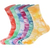 image:imageBambooMN Womens Rayon from Bamboo Fiber Socks  Moisture Wicking Classic Casual Dress SocksTie Dye Purple