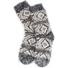 image:imageBambooMN Womens Slipper Socks  Thick Vintage Sweater Patterned Cabin Crew SocksBlack