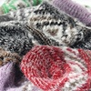 image:imageBambooMN Womens Slipper Socks  Thick Vintage Sweater Patterned Cabin Crew SocksRed