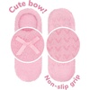 image:imageBambooMN Womens Soft Fuzzy Cozy Footies Travel Home NonSlipPink  Black   White 3 Pairs