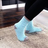 image:imageBambooMN Womens Soft Fuzzy Warm Cozy Striped Solid Socks  4 Pair Value PacksStripe Solid 4d
