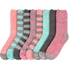 image:imageBambooMN Womens Soft Fuzzy Warm Cozy Striped Solid Socks  Assorted Value Packs8b