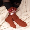 image:imageBambooMN Womens Soft Fuzzy Warm Cozy Striped Solid Socks  Assorted Value PacksAsst B
