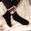 image:imageBambooMN Womens Soft Fuzzy Warm Cozy Striped Solid Socks  Assorted Value PacksAsst B