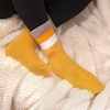 image:imageBambooMN Womens Soft Fuzzy Warm Cozy Striped Solid Socks  Assorted Value PacksAsst D