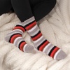 image:imageBambooMN Womens Soft Fuzzy Warm Cozy Striped Solid Socks  Assorted Value PacksAsst E