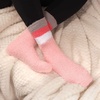 image:imageBambooMN Womens Soft Fuzzy Warm Cozy Striped Solid Socks  Assorted Value PacksAsst F