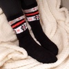 image:imageBambooMN Womens Soft Fuzzy Warm Cozy Striped Solid Socks  Assorted Value PacksAsst H