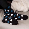 image:imageBambooMN Womens Soft Fuzzy Warm Cozy Striped Solid Socks  Assorted Value PacksAsst H