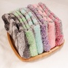 image:imageBambooMN Womens Soft Fuzzy Warm Cozy Striped Solid Socks  Assorted Value PacksMix 6c