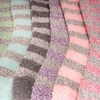 image:imageBambooMN Womens Soft Fuzzy Warm Cozy Striped Solid Socks  Assorted Value PacksMix 6c