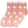 image:imageBambooMN Womens Soft Warm Fuzzy Fluffy Polka Dot Cuff Crew Home SocksCoral Pink