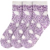 image:imageBambooMN Womens Soft Warm Fuzzy Fluffy Polka Dot Cuff Crew Home SocksDeep Purple