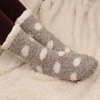 image:imageBambooMN Womens Soft Warm Fuzzy Fluffy Polka Dot Cuff Crew Home SocksYellow