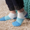 image:imageBambooMN Womens Super Soft Aloe Infused Fuzzy Nylon Spa Socks  Size 912  Assortment D  3 PairsAquamarine
