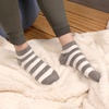 image:imageBambooMN Womens Super Soft Aloe Infused Fuzzy Nylon Spa Socks  Size 912  Assortment D  3 PairsGrey Dots