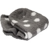 image:imageBambooMN Womens Super Soft Aloe Infused Fuzzy Nylon Spa Socks  Size 912  Assortment D  3 PairsGrey Stripes