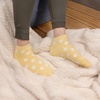 image:imageBambooMN Womens Super Soft Aloe Infused Fuzzy Nylon Spa Socks  Size 912  Assortment D  3 PairsYellow Stripes