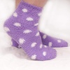 image:imageBambooMN Womens Super Soft Fuzzy Socks Polka Dot Gradient Snowflake Featherlight Cuff  Assorted Colors06 Artic Snow