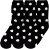 image:imageBambooMN Womens Super Soft Fuzzy Socks Polka Dot Gradient Snowflake Featherlight Cuff  Assorted Colors07 Coal