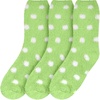 image:imageBambooMN Womens Super Soft Fuzzy Socks Polka Dot Gradient Snowflake Featherlight Cuff  Assorted Colors09 Spring Green