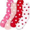 image:imageBambooMN Womens Super Soft Fuzzy Socks Polka Dot Gradient Snowflake Featherlight Cuff  Assorted ColorsAssortment O