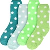 image:imageBambooMN Womens Super Soft Fuzzy Socks Polka Dot Gradient Snowflake Featherlight Cuff  Assorted ColorsAssortment P