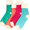 image:imageBambooMN Womens Super Soft Fuzzy Socks Polka Dot Gradient Snowflake Featherlight Cuff  Assorted ColorsFeatherlight Cuff 4a