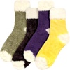 image:imageBambooMN Womens Super Soft Fuzzy Socks Polka Dot Gradient Snowflake Featherlight Cuff  Assorted ColorsFeatherlight Cuff 4b