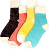 image:imageBambooMN Womens Super Soft Fuzzy Socks Polka Dot Gradient Snowflake Featherlight Cuff  Assorted ColorsFeatherlight Cuff 4c