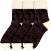image:imageBambooMN Womens Super Soft Fuzzy Socks Polka Dot Gradient Snowflake Featherlight Cuff  Assorted ColorsFeatherlight Cuff Charcoal Grey