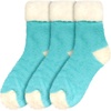 image:imageBambooMN Womens Super Soft Fuzzy Socks Polka Dot Gradient Snowflake Featherlight Cuff  Assorted ColorsFeatherlight Cuff Light Blue