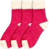 image:imageBambooMN Womens Super Soft Fuzzy Socks Polka Dot Gradient Snowflake Featherlight Cuff  Assorted ColorsFeatherlight Cuff Magenta