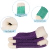 image:imageBambooMN Womens Super Soft Fuzzy Socks Polka Dot Gradient Snowflake Featherlight Cuff  Assorted ColorsFeatherlight Cuff Spring Green