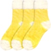 image:imageBambooMN Womens Super Soft Fuzzy Socks Polka Dot Gradient Snowflake Featherlight Cuff  Assorted ColorsFeatherlight Cuff Yellow