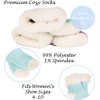 image:imageBambooMN Womens Super Soft Fuzzy Socks Polka Dot Gradient Snowflake Featherlight Cuff  Assorted ColorsFeatherlight Cuff Yellow