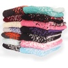 image:imageBambooMN Womens Super Soft Fuzzy Socks Polka Dot Gradient Snowflake Featherlight Cuff  Assorted ColorsGradient 4b