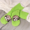 image:imageBambooMN Womens Super Soft Warm Microfiber Fuzzy Cozy Animal Socks or Christmas Winter Animal Socks Value PackSloth