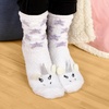 image:imageBambooMN Womens Super Soft Warm Microfiber Fuzzy Cozy Unicorn Series Crew Socks02 Star Unicorn  1 Pair