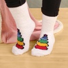 image:imageBambooMN Womens Super Soft Warm Microfiber Fuzzy Cozy Unicorn Series Crew Socks03 Rainbow Clouds  3 Pairs