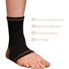 image:imageCopper D Black Bamboo Rayon Compression Ankle Sleeve S M Copper Black 1 PrBlack Copper