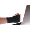 image:imageCopper D Black Grey Bamboo Rayon Compression Wrist Sleeve Brace  Size Small Medium  1 PairBlack Grey